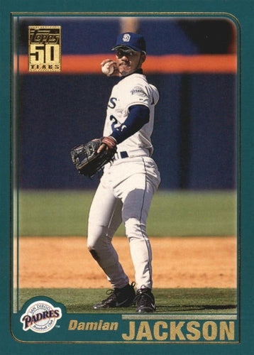 #239 Damian Jackson - San Diego Padres - 2001 Topps Baseball