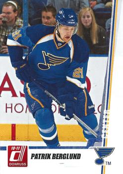 #239 Patrik Berglund - St. Louis Blues - 2010-11 Donruss Hockey