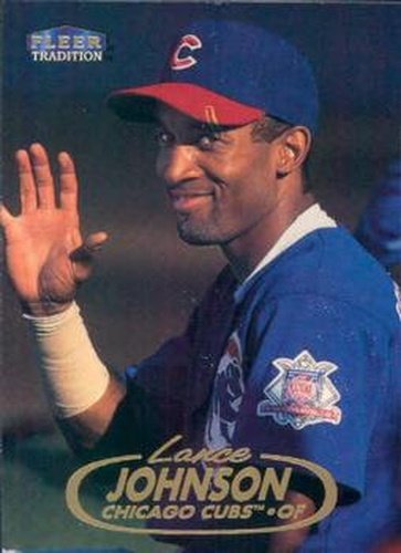 #239 Lance Johnson - Chicago Cubs - 1998 Fleer Tradition Baseball