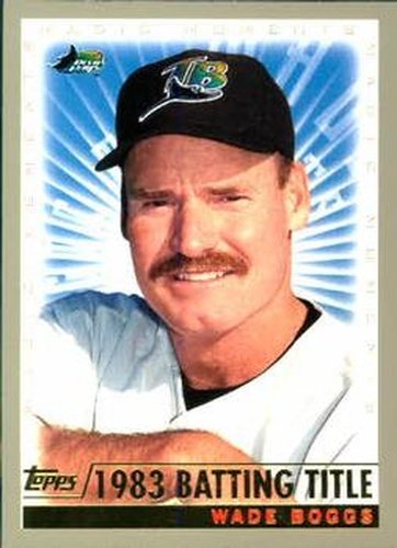 #239a Wade Boggs - Tampa Bay Devil Rays - 2000 Topps Baseball