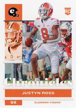 #23 Justyn Ross - Clemson Tigers - 2022 Panini Chronicles Draft Picks Football