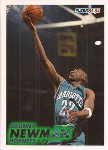#23 Johnny Newman - Charlotte Hornets - 1993-94 Fleer Basketball