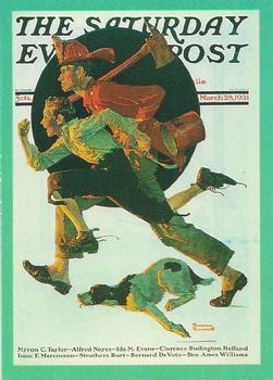 #23 "Fire" - 1993 Comic Images Norman Rockwell Saturday Evening Post