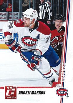 #23 Andrei Markov - Montreal Canadiens - 2010-11 Donruss Hockey