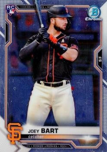 #23 Joey Bart - San Francisco Giants - 2021 Bowman Chrome Baseball