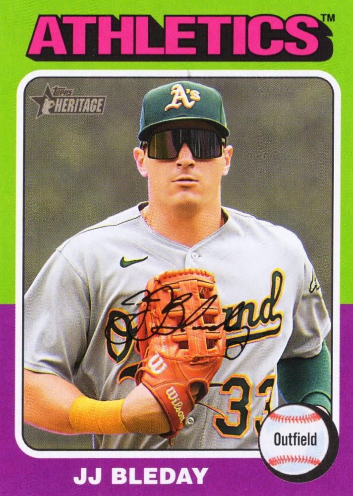 #23 JJ Bleday - Oakland Athletics - 2024 Topps Heritage Baseball
