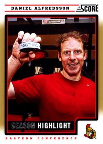 #23 Daniel Alfredsson - Ottawa Senators - 2012-13 Score - Gold Rush Hockey
