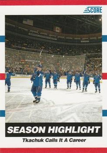 #23 Keith Tkachuk - St. Louis Blues - 2010-11 Score Hockey