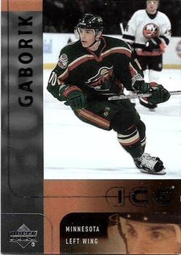 #23 Marian Gaborik - Minnesota Wild - 2001-02 Upper Deck Ice Hockey