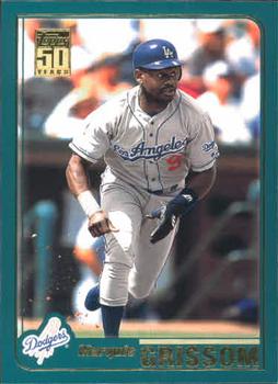 #T23 Marquis Grissom - Los Angeles Dodgers - 2001 Topps Traded & Rookies Baseball