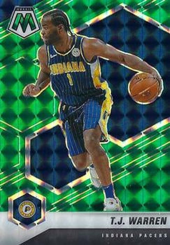 #23 T.J. Warren - Indiana Pacers - 2020-21 Panini Mosaic - Mosaic Green Basketball