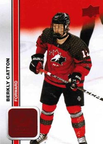 #23 Berkly Catton - Canada - 2023 Upper Deck Team Canada Juniors - Red Foil Hockey