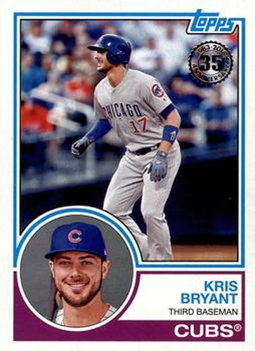 #83-23 Kris Bryant - Chicago Cubs - 2018 Topps - 1983 Topps Baseball 35th Anniversary Baseball
