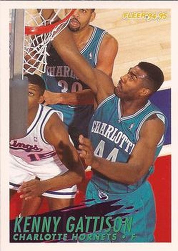 #23 Kenny Gattison - Charlotte Hornets - 1994-95 Fleer Basketball