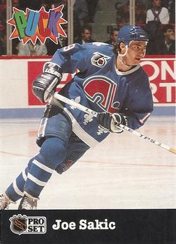 #23 Joe Sakic - Quebec Nordiques - 1991-92 Pro Set PUCK Hockey