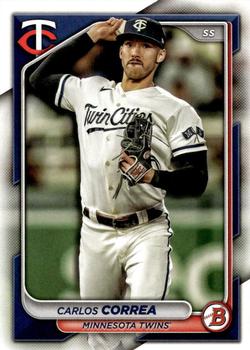 #23 Carlos Correa - Minnesota Twins - 2024 Bowman Baseball