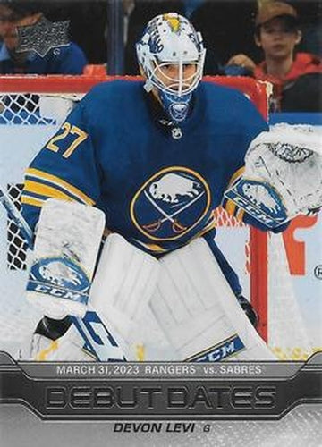 #DD-23 Devon Levi - Buffalo Sabres - 2023-24 Upper Deck - Debut Dates Hockey