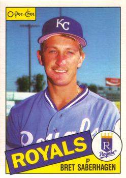 #23 Bret Saberhagen - Kansas City Royals - 1985 O-Pee-Chee Baseball