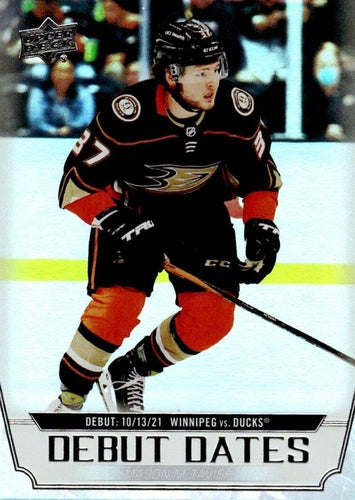 #DD-23 Mason McTavish - Anaheim Ducks - 2022-23 Upper Deck - Debut Dates Hockey