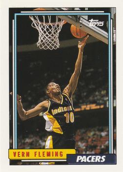 #23 Vern Fleming - Indiana Pacers - 1992-93 Topps Basketball