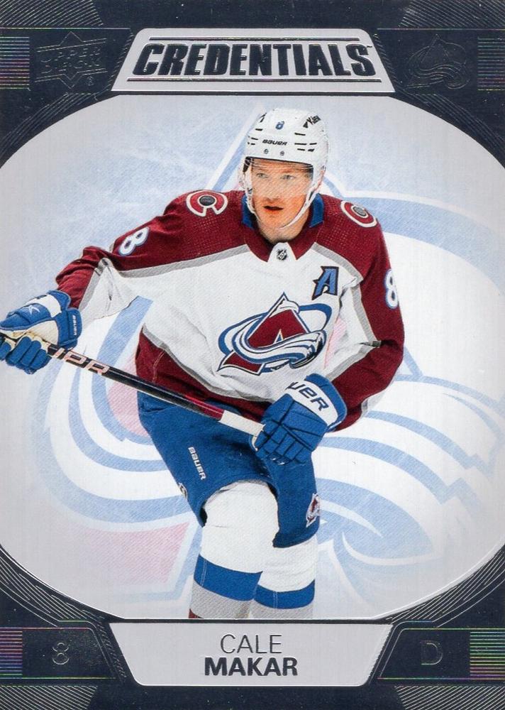 #23 Cale Makar - Colorado Avalanche - 2022-23 Upper Deck Credentials Hockey