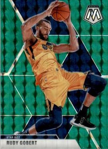 #23 Rudy Gobert - Utah Jazz - 2019-20 Panini Mosaic - Green Prizm Basketball