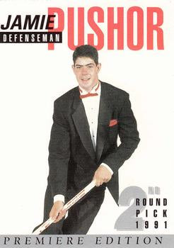 #23 Jamie Pushor - 1991 Arena Draft Picks Hockey