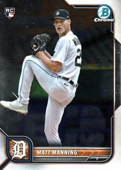 #23 Matt Manning - Detroit Tigers - 2022 Bowman Chrome Baseball