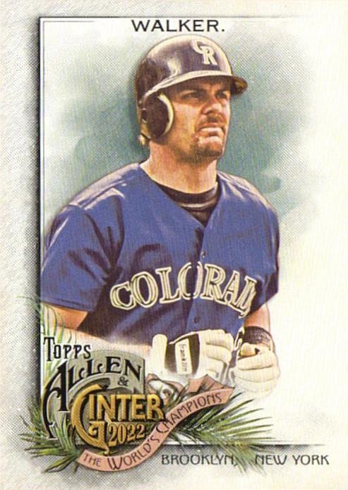 #23 Larry Walker - Colorado Rockies - 2022 Topps Allen & Ginter Baseball