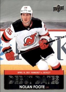 #DD-23 Nolan Foote - New Jersey Devils - 2021-22 Upper Deck - Debut Dates Hockey