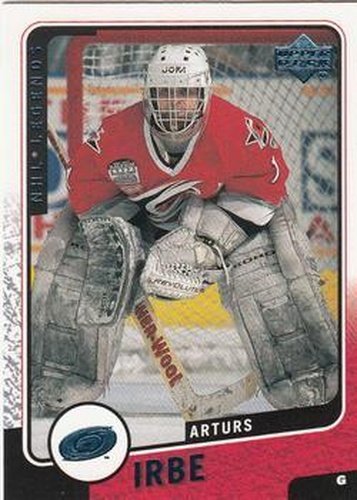 #23 Arturs Irbe - Carolina Hurricanes - 2000-01 Upper Deck Legends Hockey