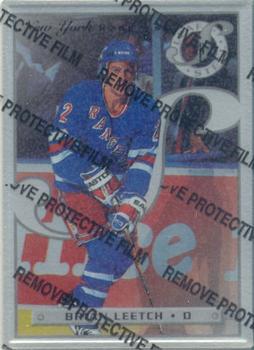 #23 Brian Leetch - New York Rangers - 1996-97 Leaf Preferred - Steel Hockey