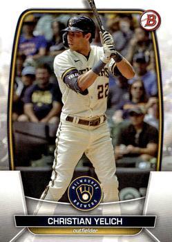 #23 Christian Yelich - Milwaukee Brewers - 2023 Bowman Baseball