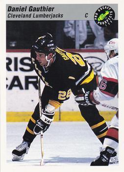 #23 Daniel Gauthier - Cleveland Lumberjacks - 1993 Classic Pro Prospects Hockey