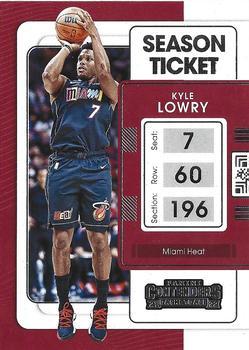 #23 Kyle Lowry - Miami Heat - 2021-22 Panini Contenders Basketball