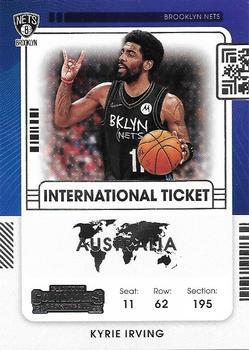 #23 Kyrie Irving - Brooklyn Nets - 2021-22 Panini Contenders - International Ticket Basketball