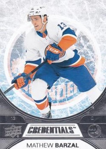 #23 Mathew Barzal - New York Islanders - 2021-22 Upper Deck Credentials Hockey