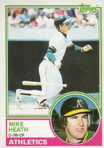 #23 Mike Heath - Oakland Athletics - 1983 Topps Baseball