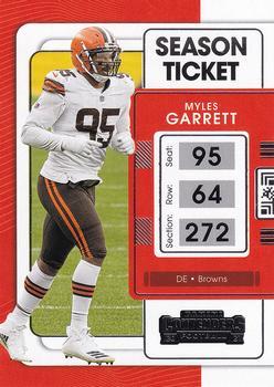 #23 Myles Garrett - Cleveland Browns - 2021 Panini Contenders Football
