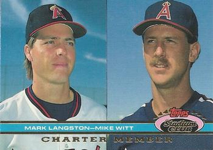 #NNO23a Mark Langston / Mike Witt - California Angels - 1991 Stadium Club Charter Member