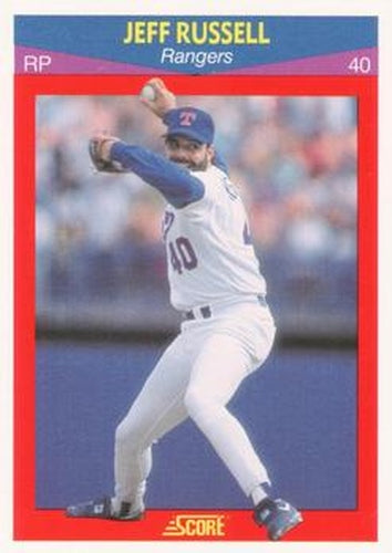 #23 Jeff Russell - Texas Rangers - 1990 Score 100 Superstars Baseball