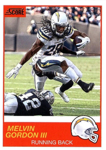 #23 Melvin Gordon III - Los Angeles Chargers - 2019 Score Football