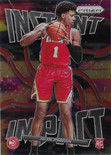 #23 Jalen Johnson - Atlanta Hawks - 2021-22 Panini Prizm - Instant Impact Basketball