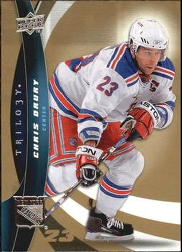#23 Chris Drury - New York Rangers - 2009-10 Upper Deck Trilogy Hockey
