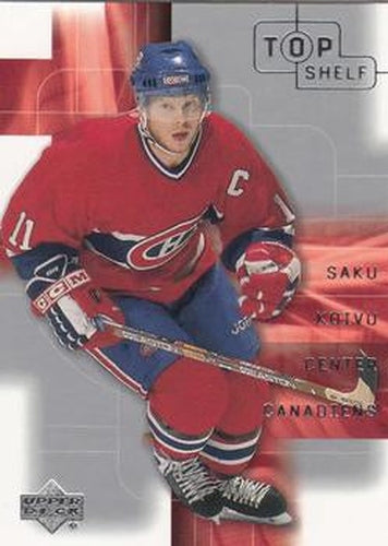 #23 Saku Koivu - Montreal Canadiens - 2001-02 Upper Deck Top Shelf Hockey
