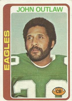 #23 John Outlaw - Philadelphia Eagles - 1978 Topps Football