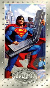 #23 Strength! - 1994 SkyBox Superman Man of Steel Platinum Series