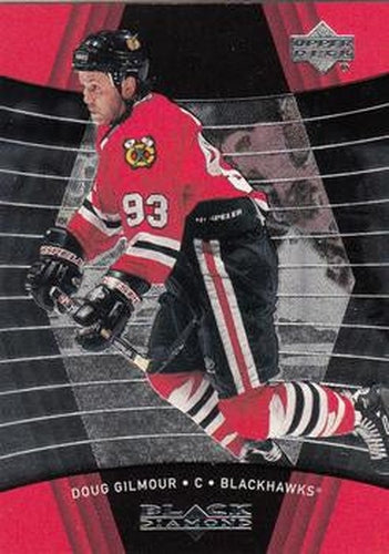 #23 Doug Gilmour - Chicago Blackhawks - 1999-00 Upper Deck Black Diamond Hockey