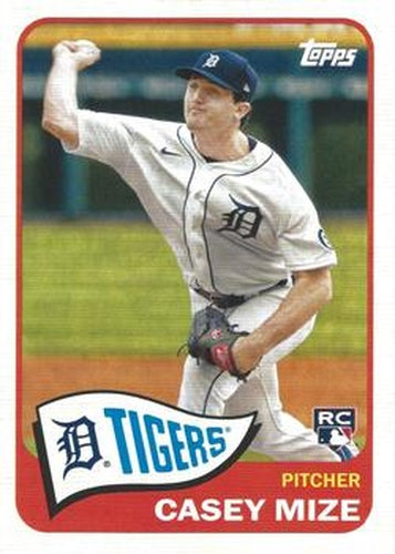 #T65-23 Casey Mize - Detroit Tigers - 2021 Topps - 1965 Topps Redux Baseball