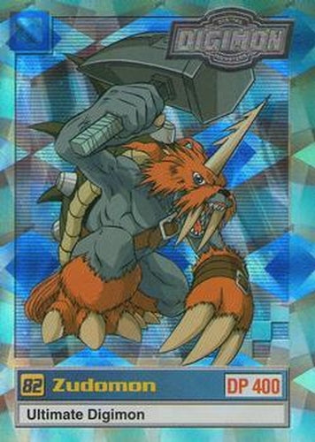 #23of32 82 Zudomon - 2000 Upper Deck Digimon Series 2 - Silver Foil
